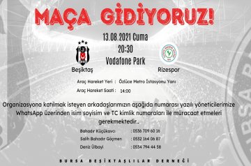 Beşiktaş - Rizespor Maç Organizasyonu